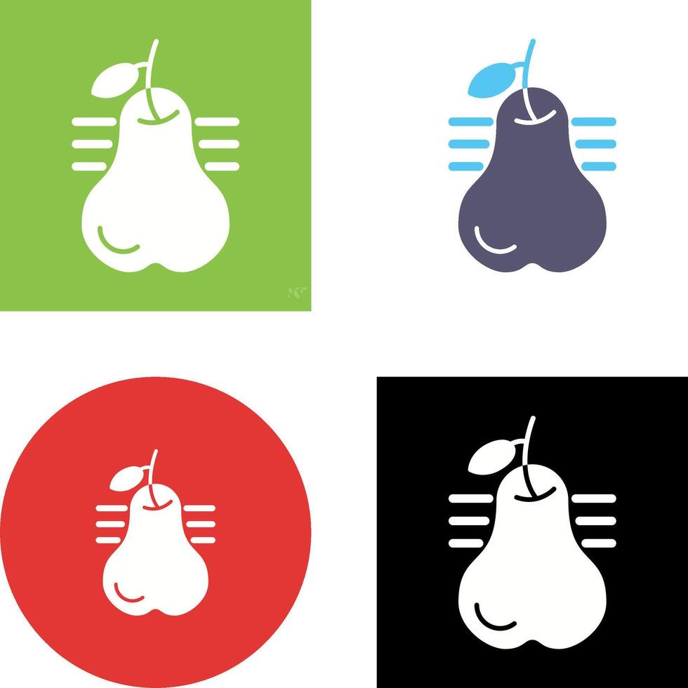 Pear Icon Design vector