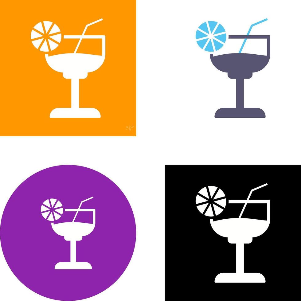 Cocktail Icon Design vector