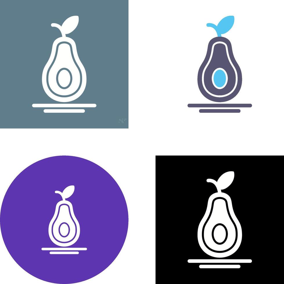 Avocado Icon Design vector