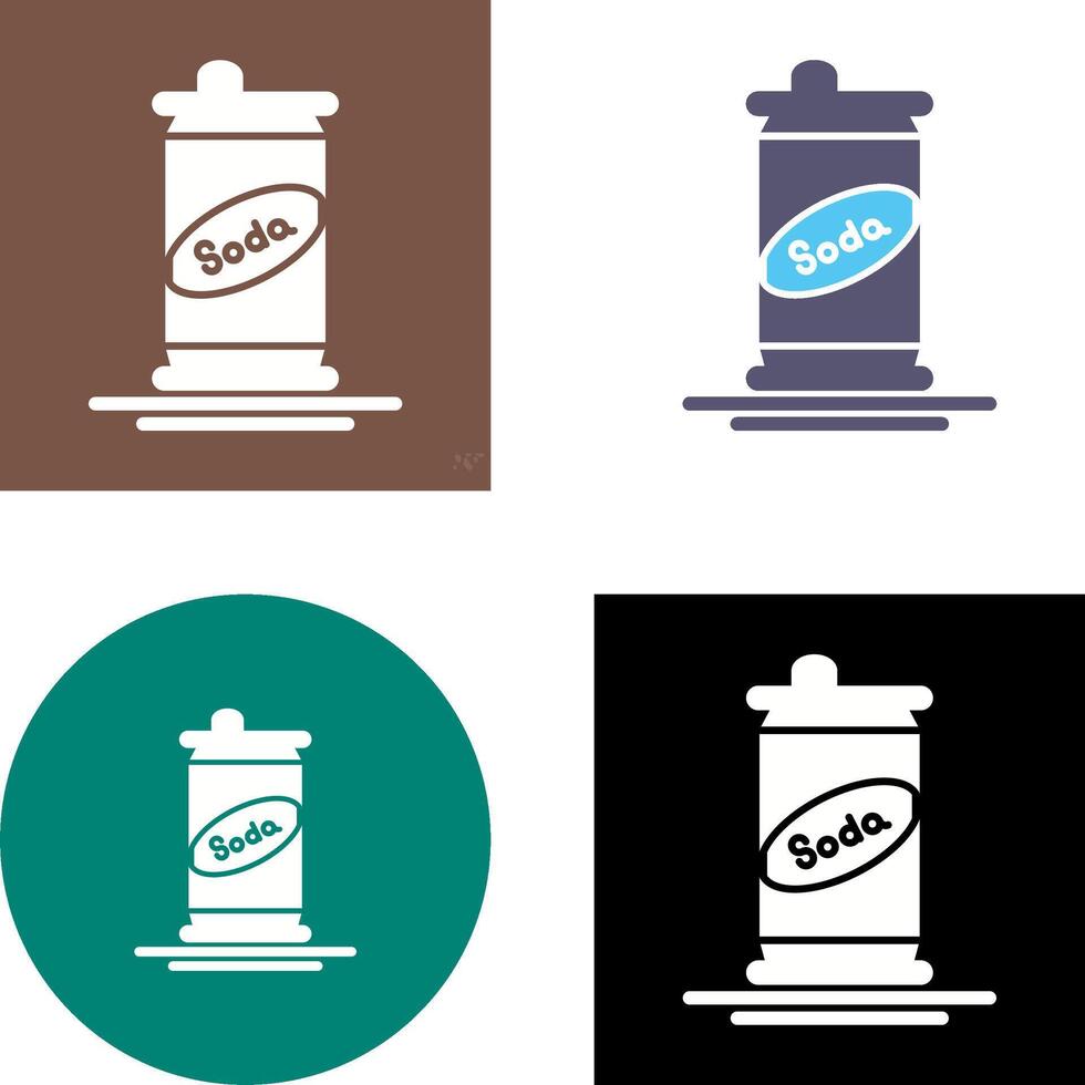 Soda Can Icon Design vector