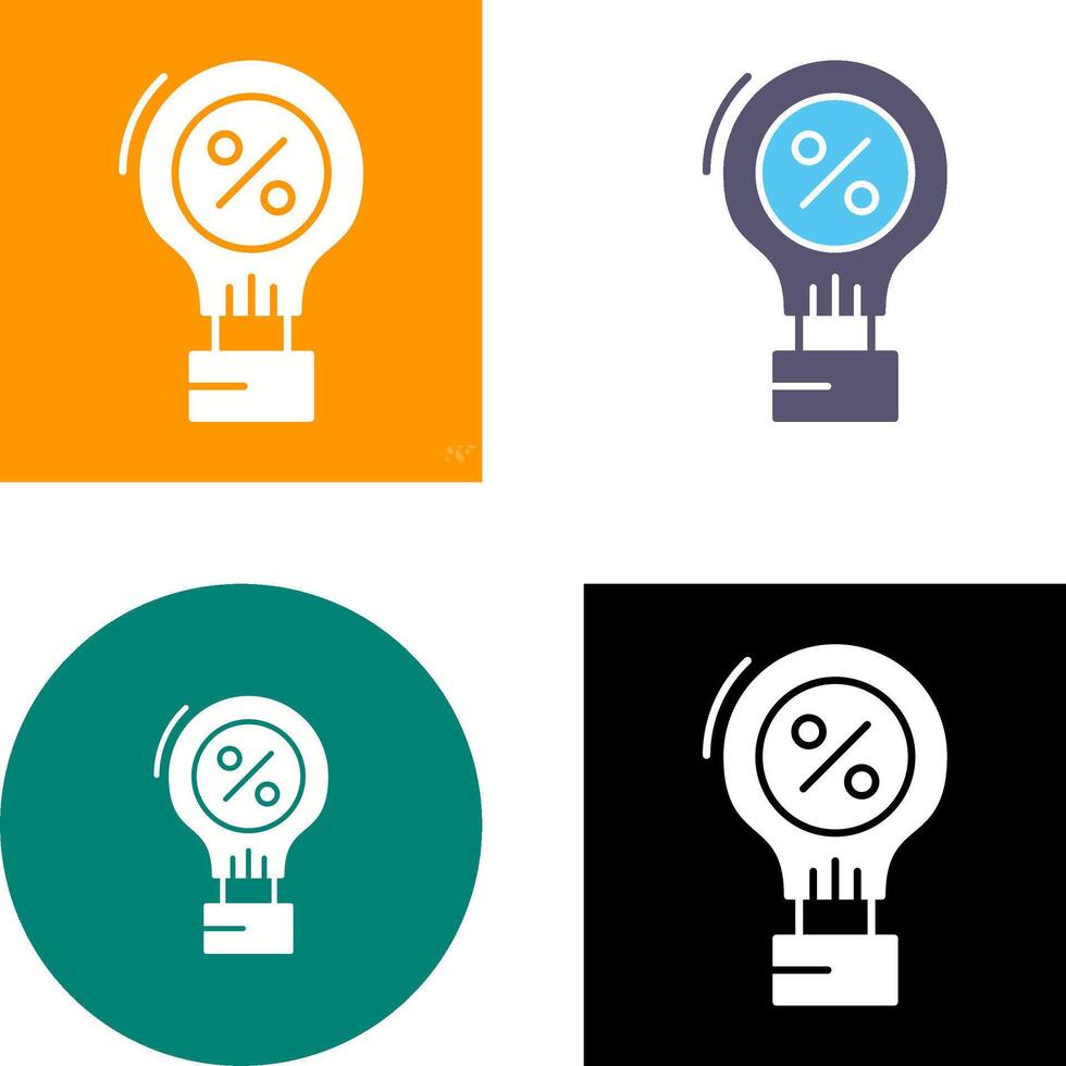 Hot Airballon Icon Design vector