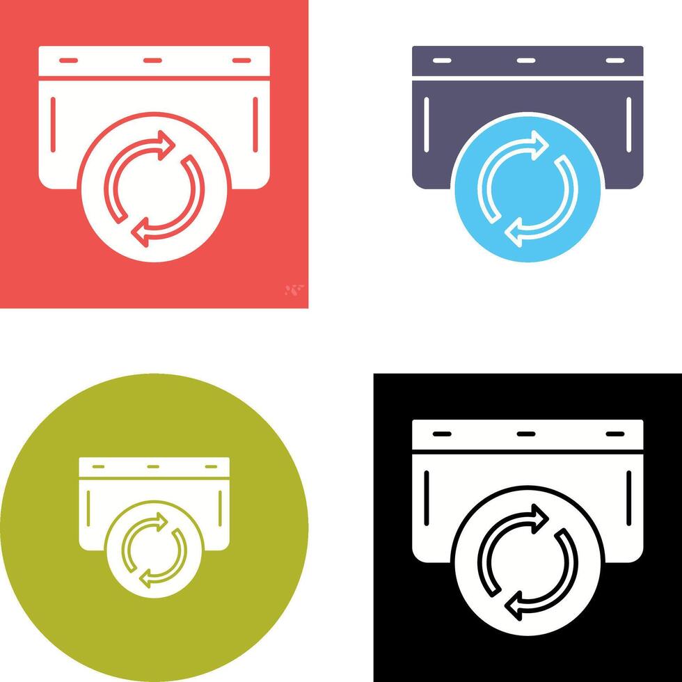 Refresh Icon Design vector