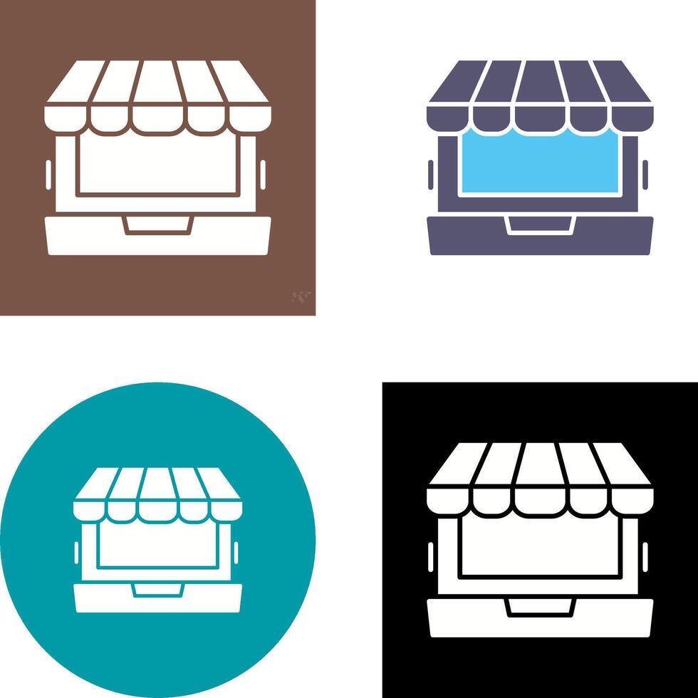 Online Shopping Icon Design vector