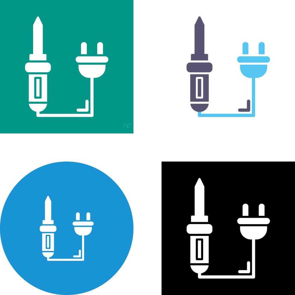 Soldering Iron Icon Design vector