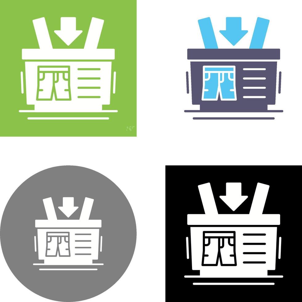 Shopping Basket Icon Design vector