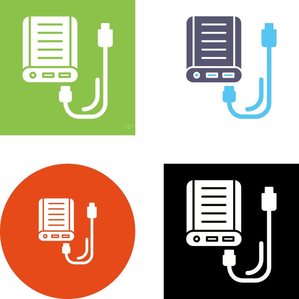 Power Bank Icon Design vector