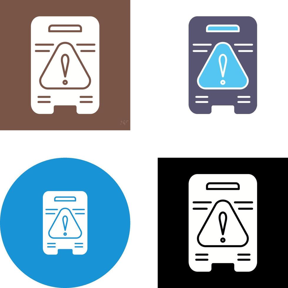Caution Sign Icon Design vector