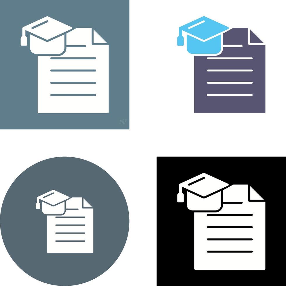 Degree Icon Design vector