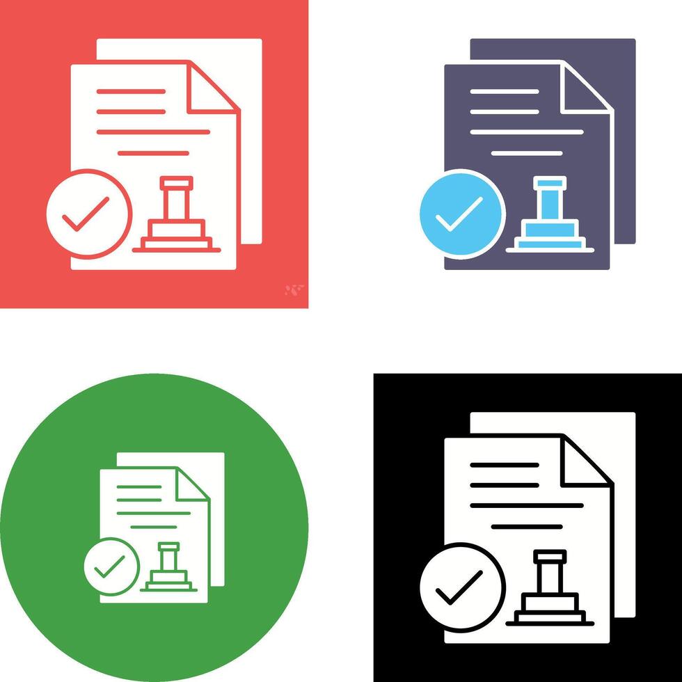 Approved Icon Design vector