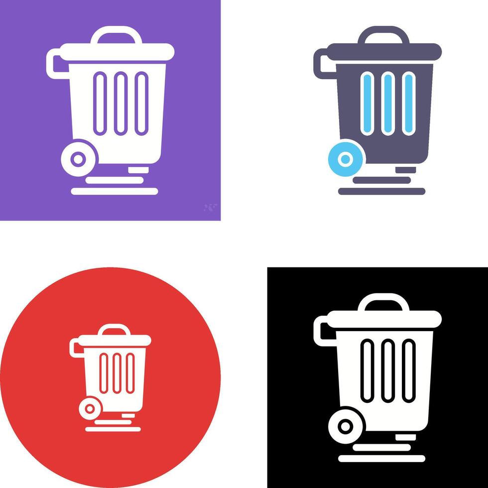 Dustbin Icon Design vector