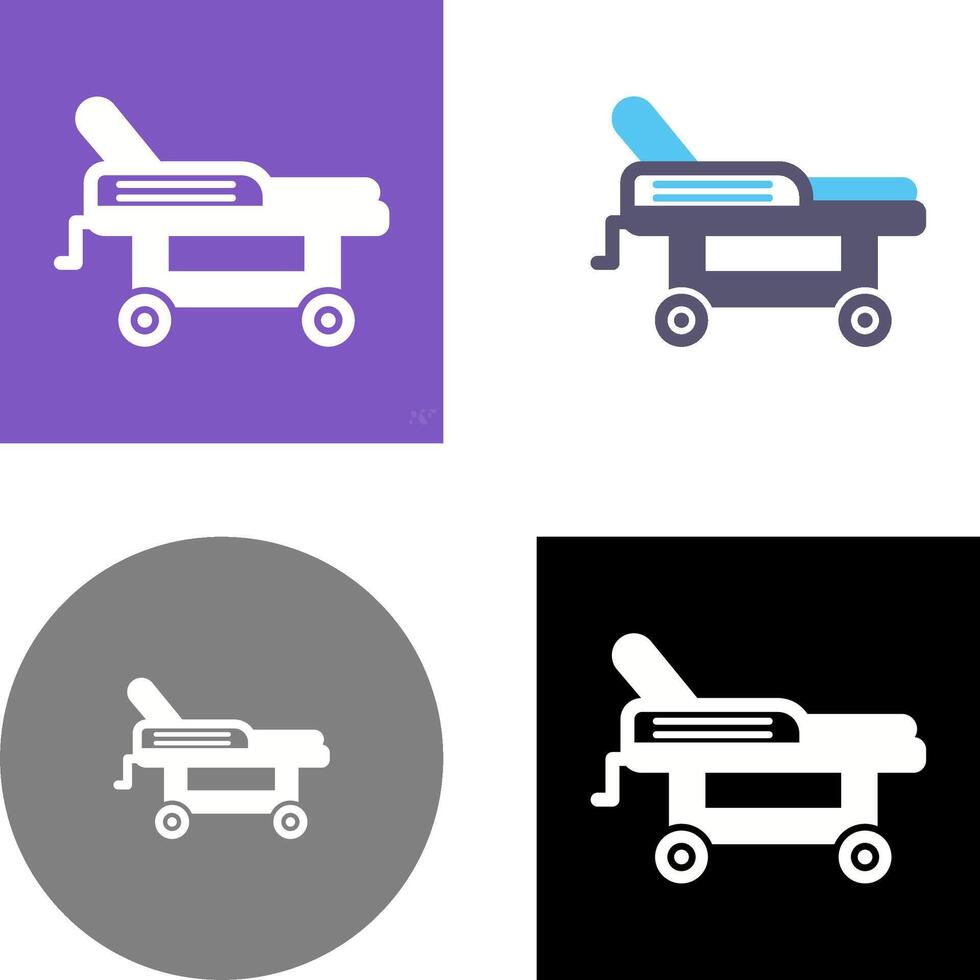 Hospital Bed Icon Design vector