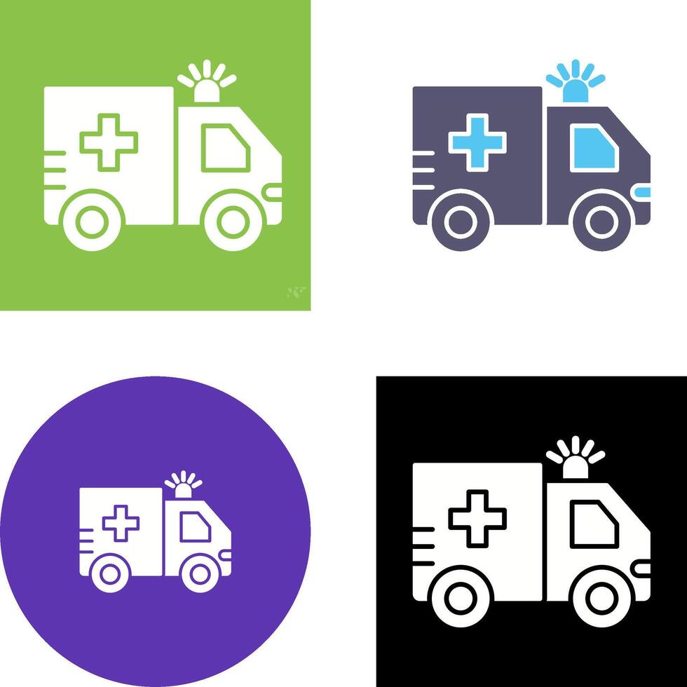 Ambulance Icon Design vector