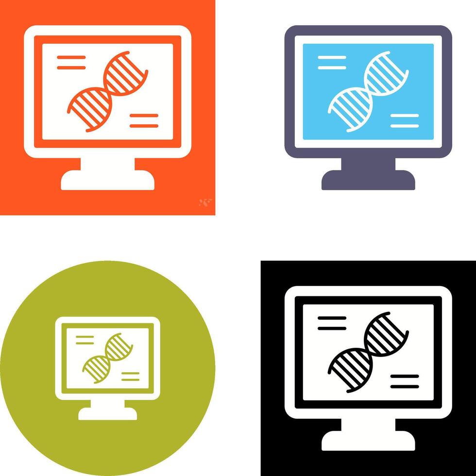 Dna Test Icon Design vector