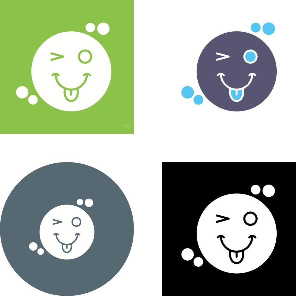 Tongue Out Icon Design vector