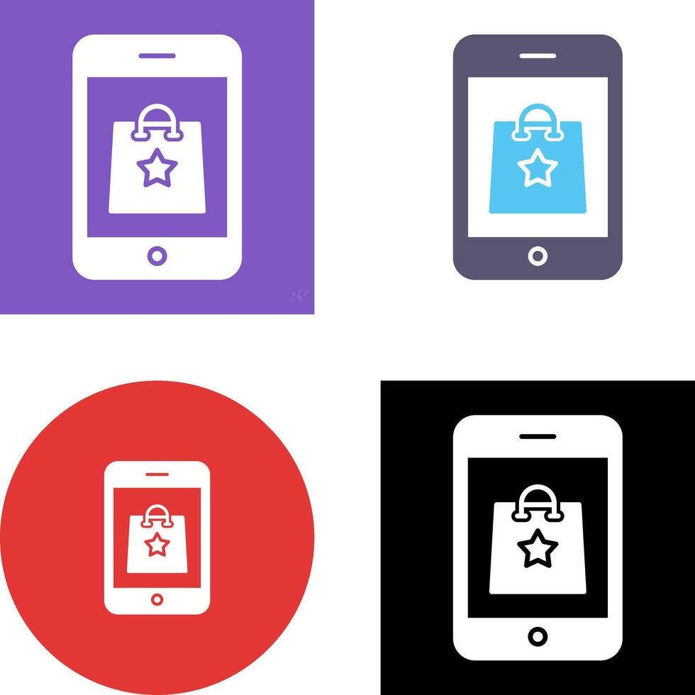 Online Shopping Icon Design vector