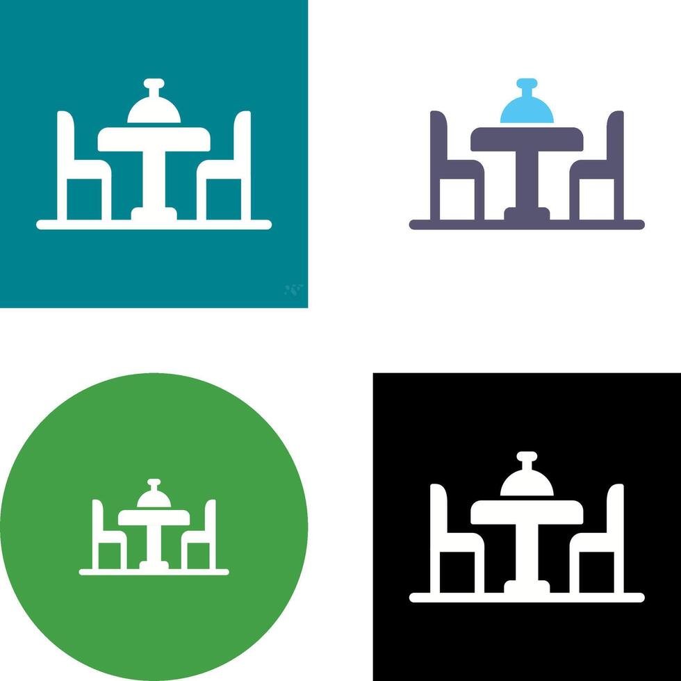 Dinning Table Icon Design vector