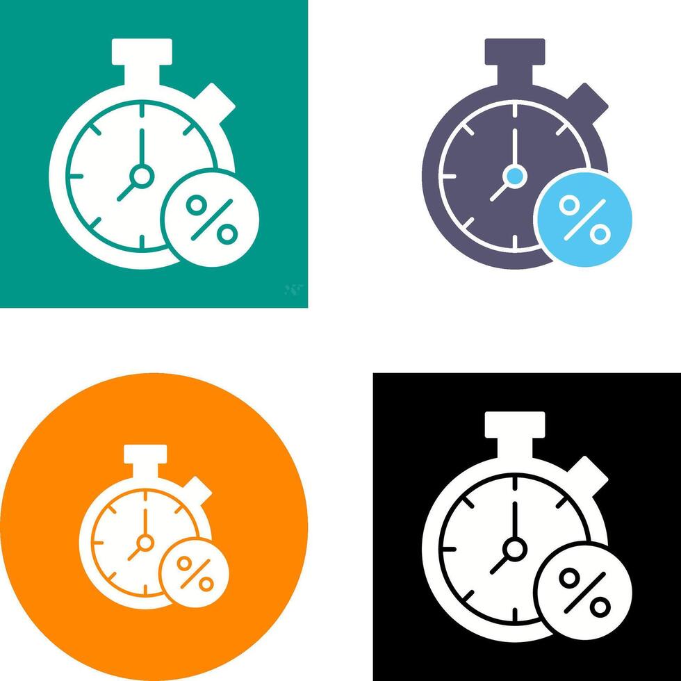 Timer Icon Design vector