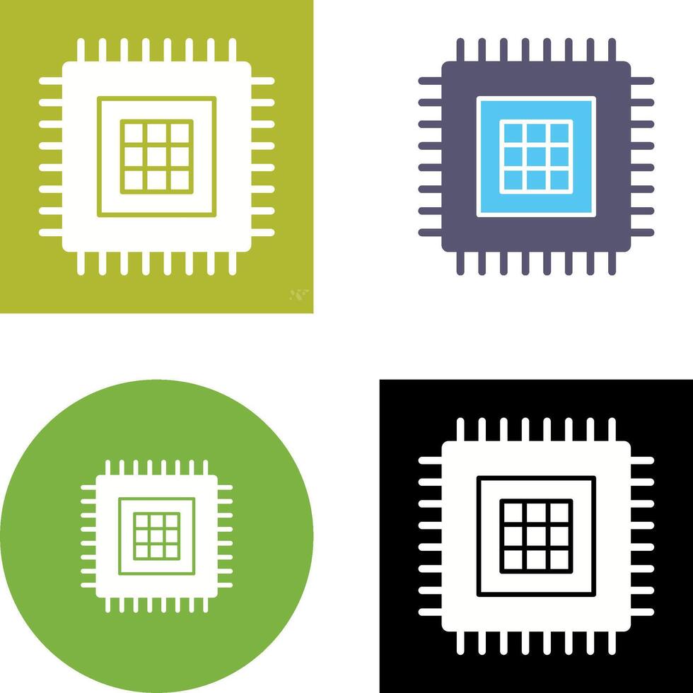 Processor Icon Design vector