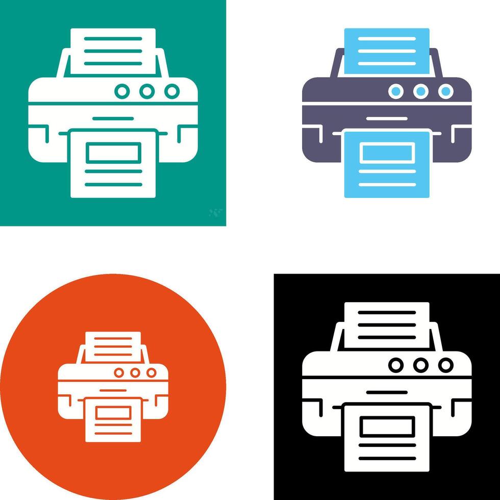 Printer Icon Design vector