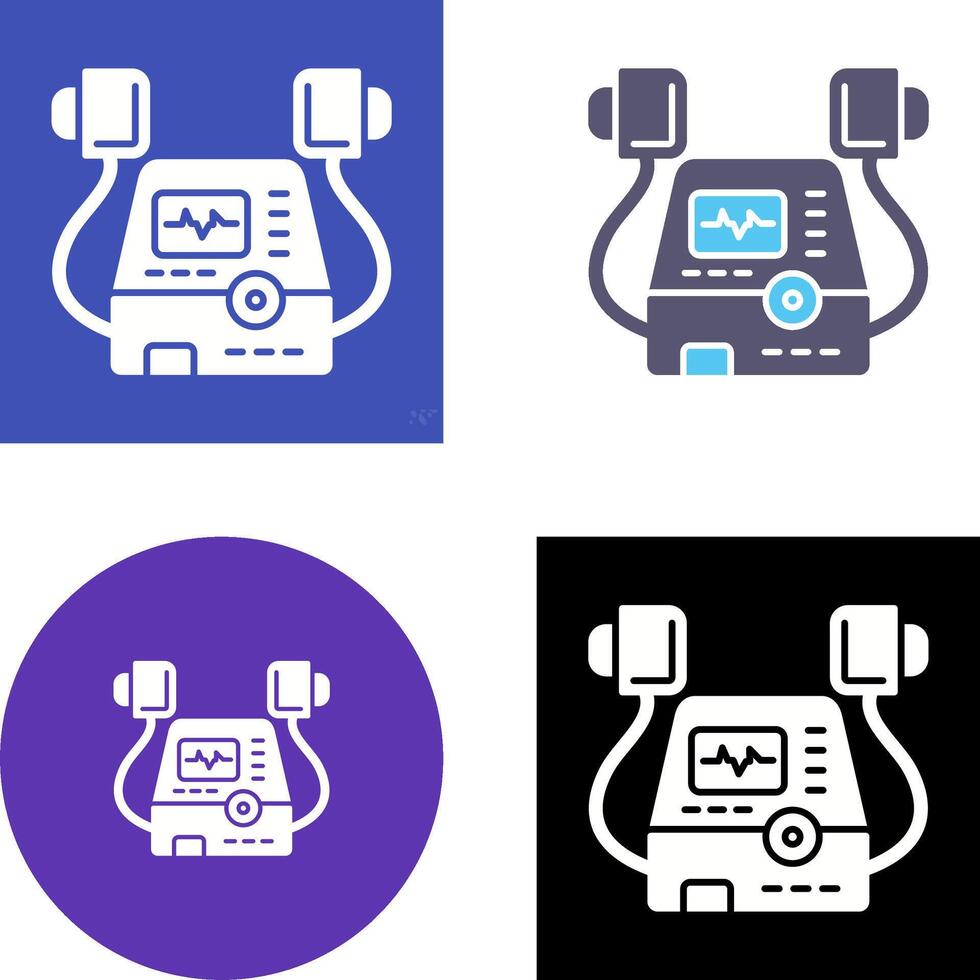 Defribillator Icon Design vector