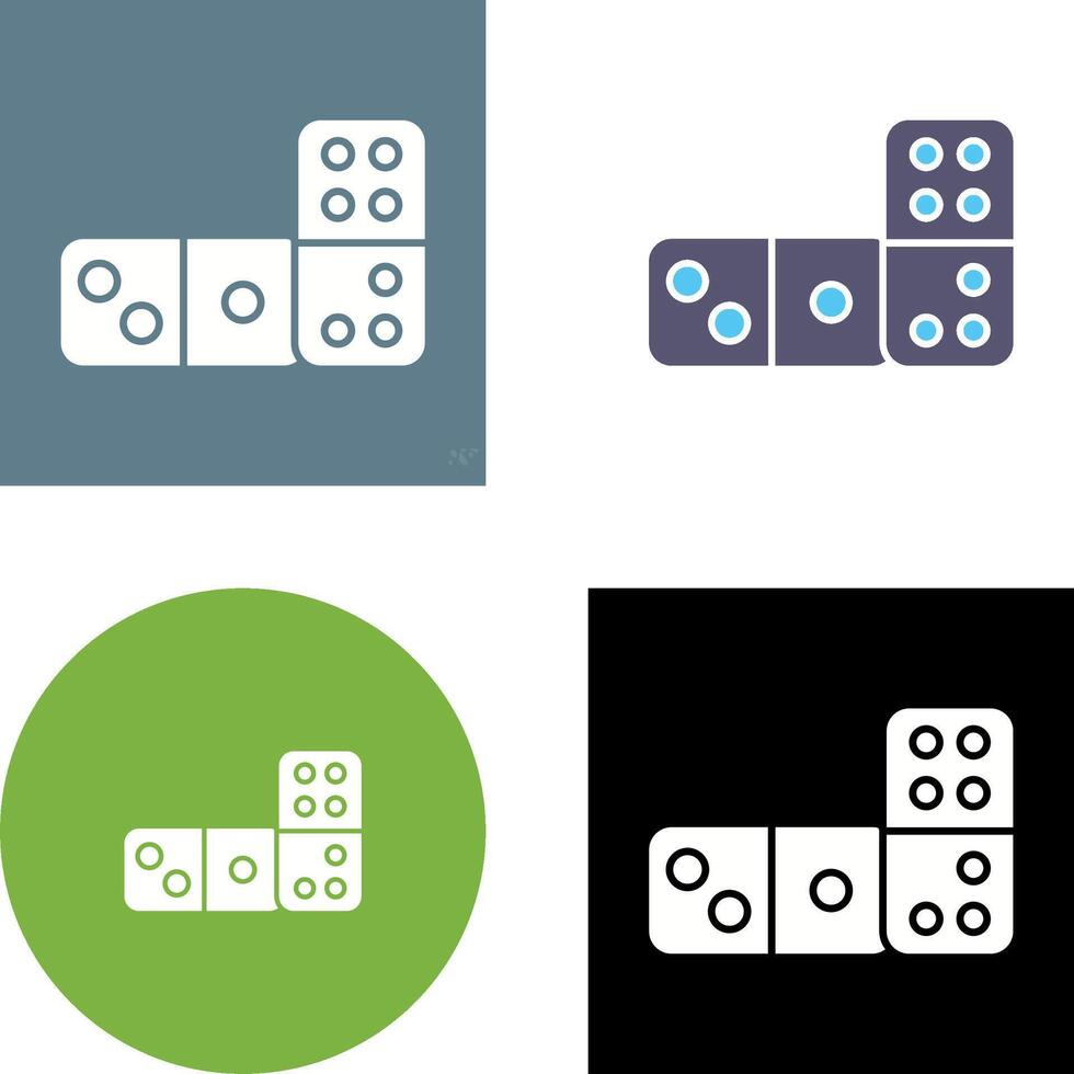 Domino Icon Design vector