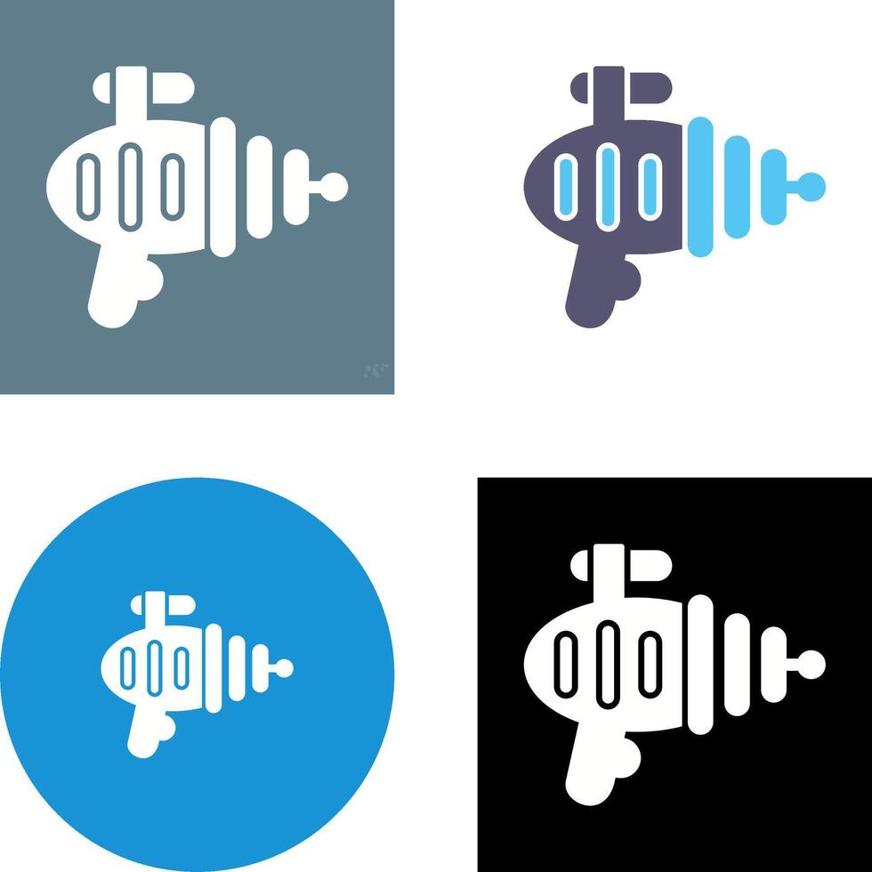 Laser Gun Icon Design vector