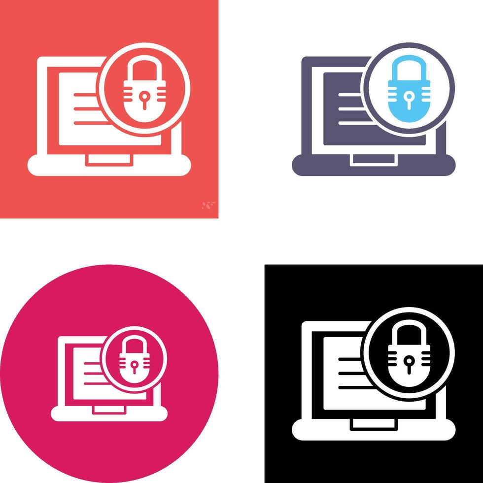Padlock Icon Design vector