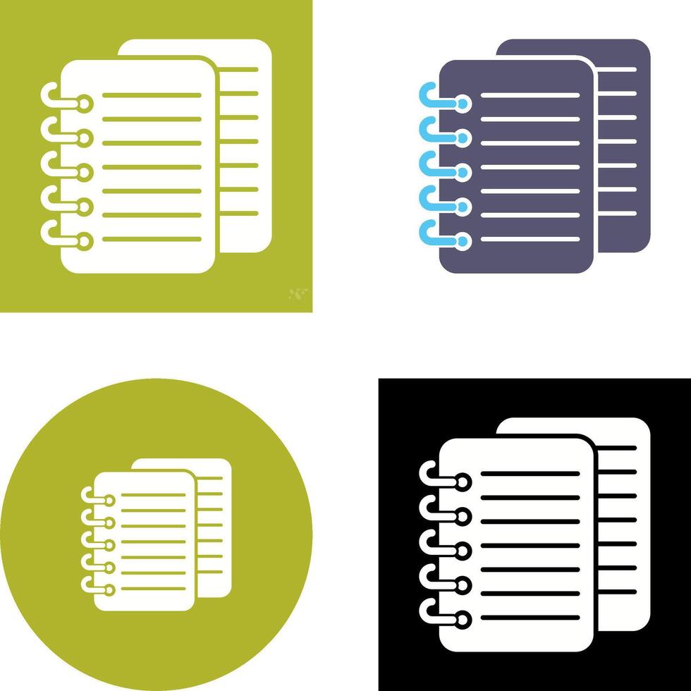Notes Icon Design vector