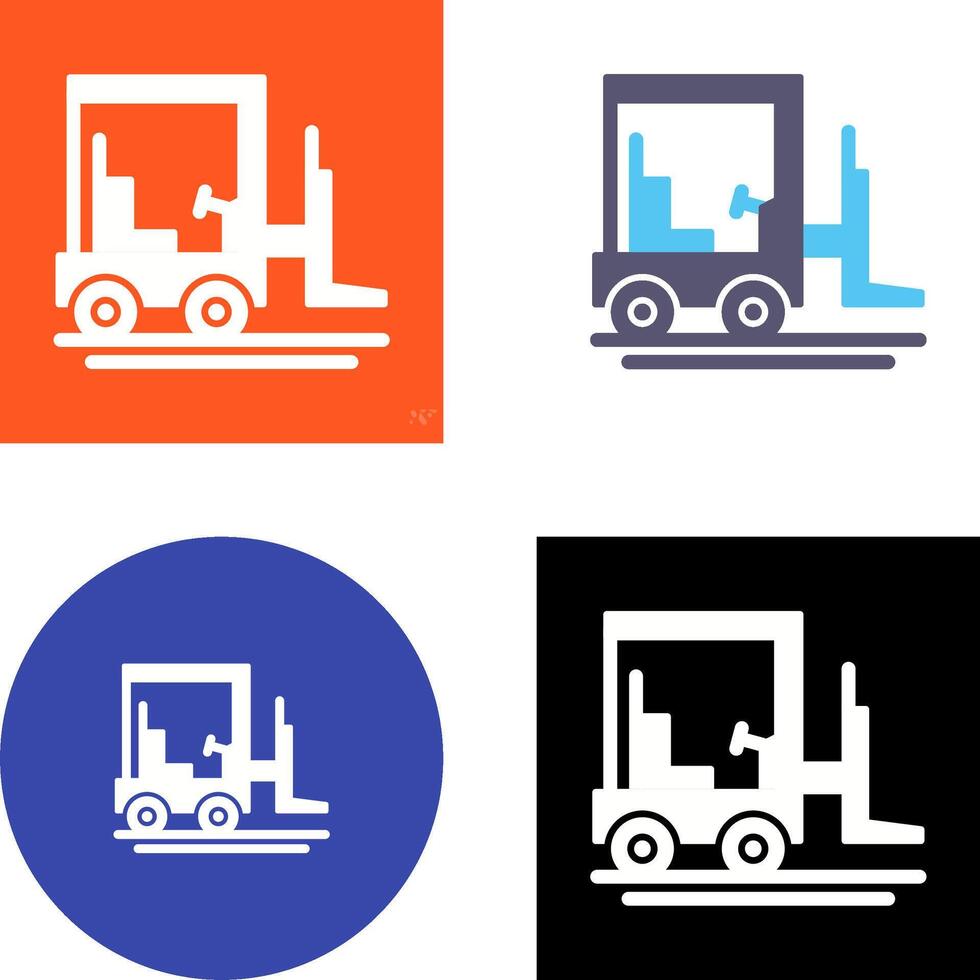 Forklift Icon Design vector