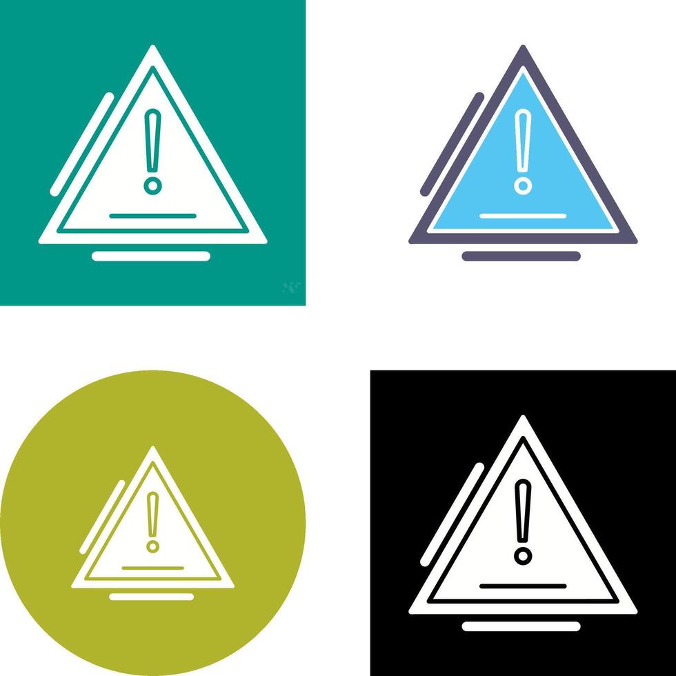 Warning Icon Design vector