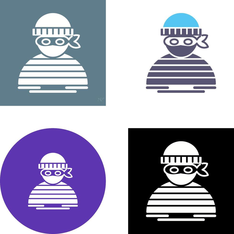 Thief Icon Design vector