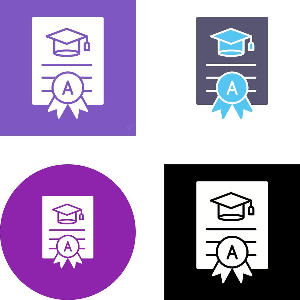 Report Card Icon Design vector