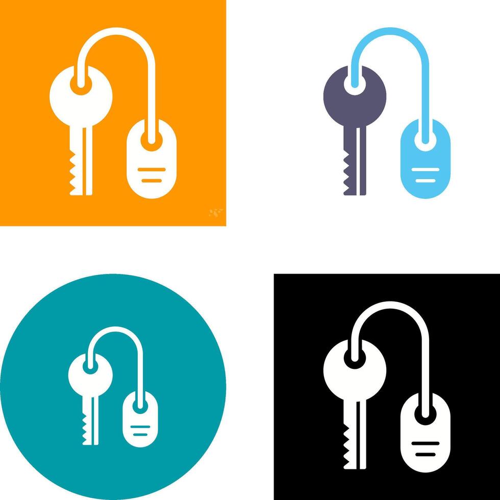 Room key Icon Design vector