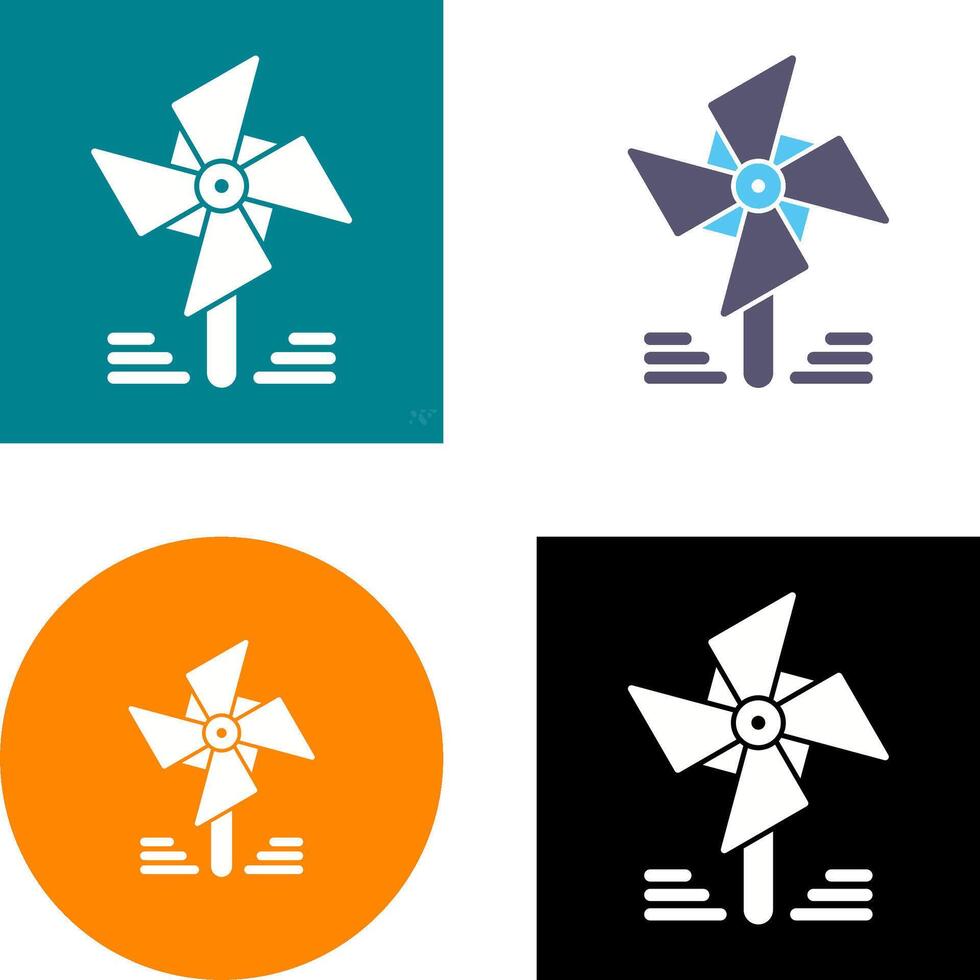 Pinwheel Icon Design vector