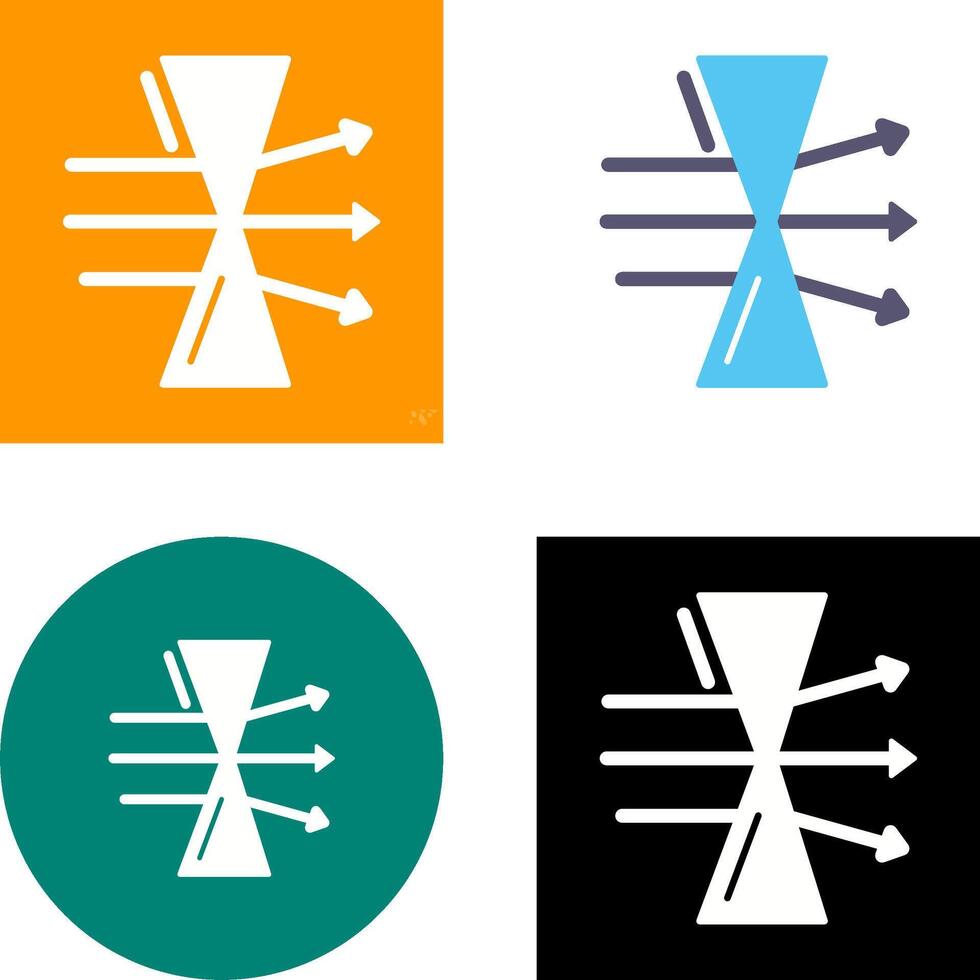 Dispersion Icon Design vector