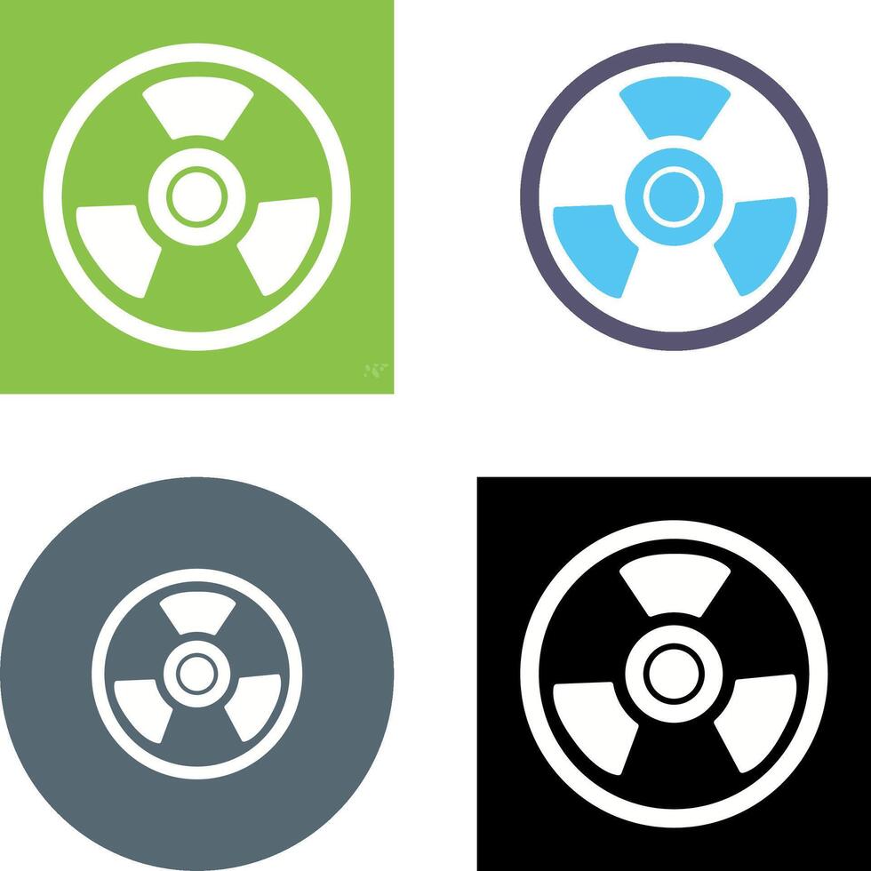 Nuclear Icon Design vector