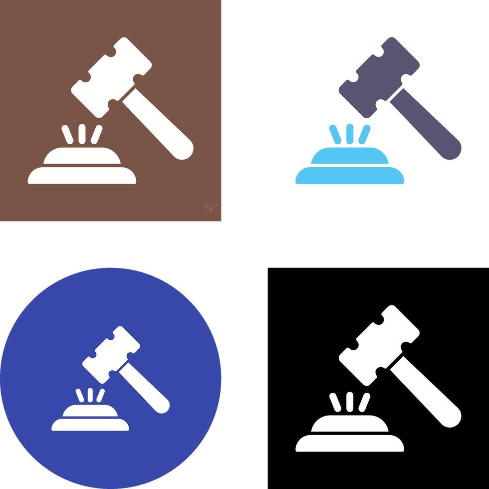 Gavel Icon Design vector