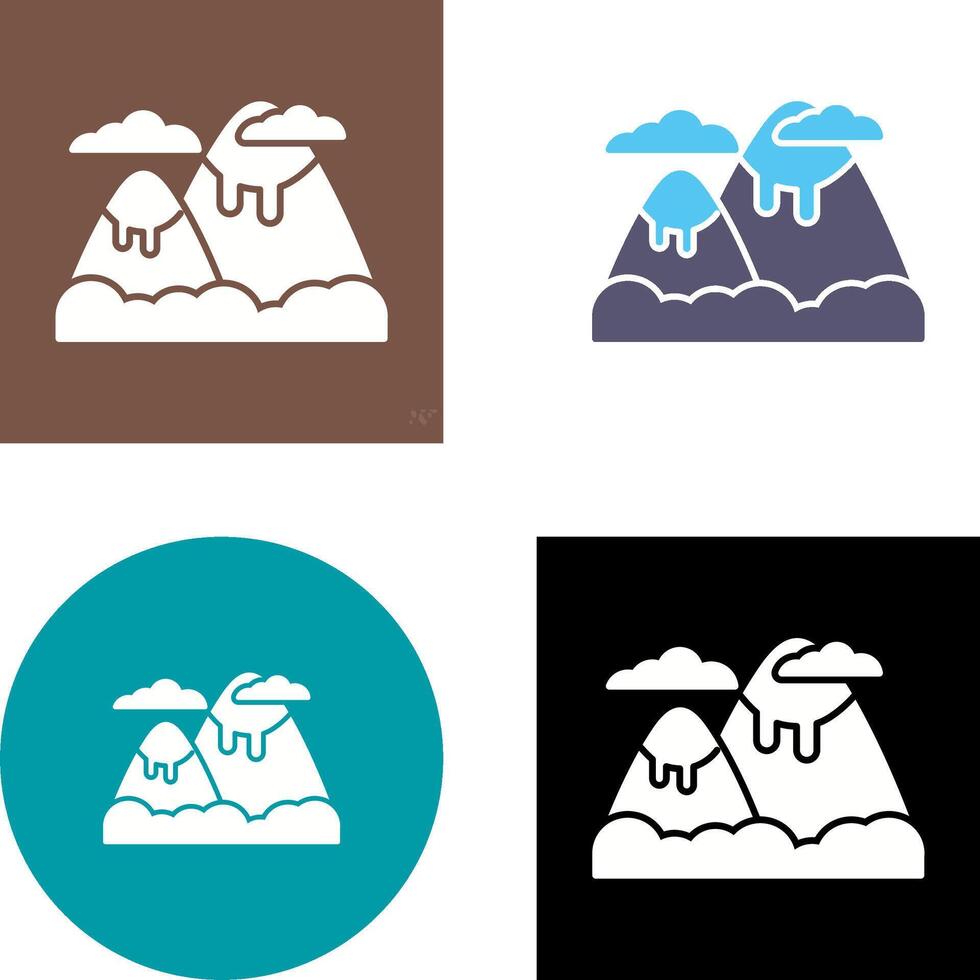 Mountain Icon Design vector