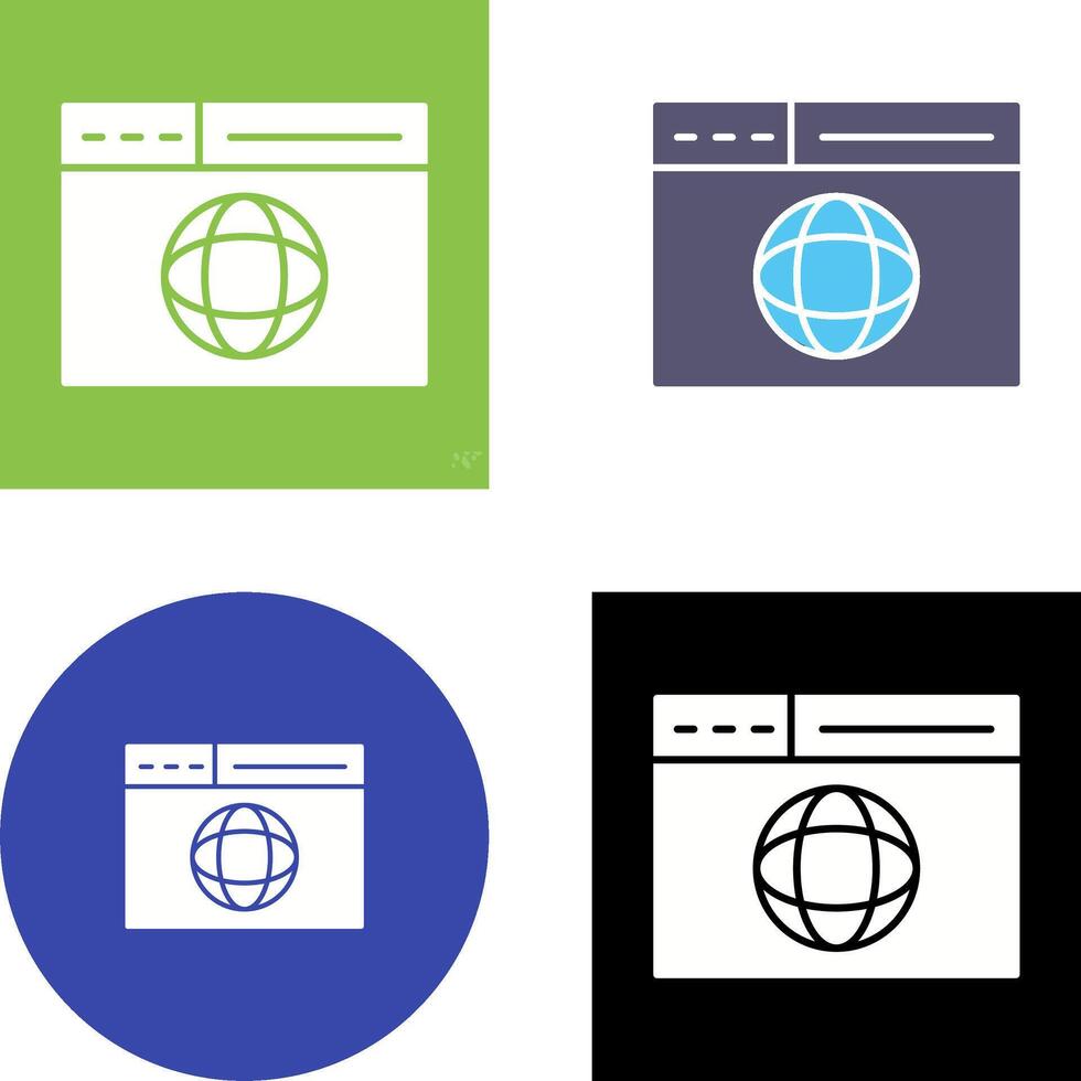 Web Page Icon Design vector