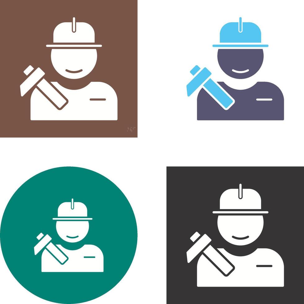 Worker Icon Design vector