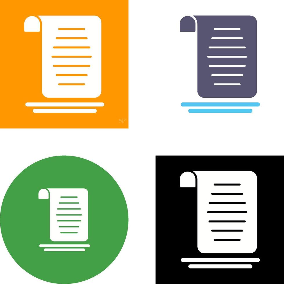Document Icon Design vector