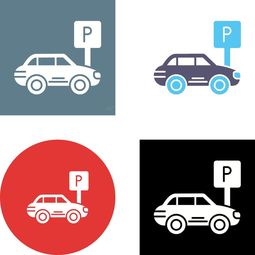 Parking Icon Design vector