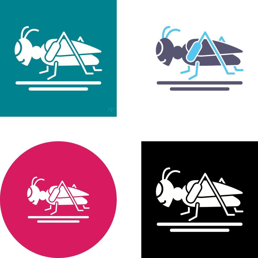 Grasshopper Icon Design vector