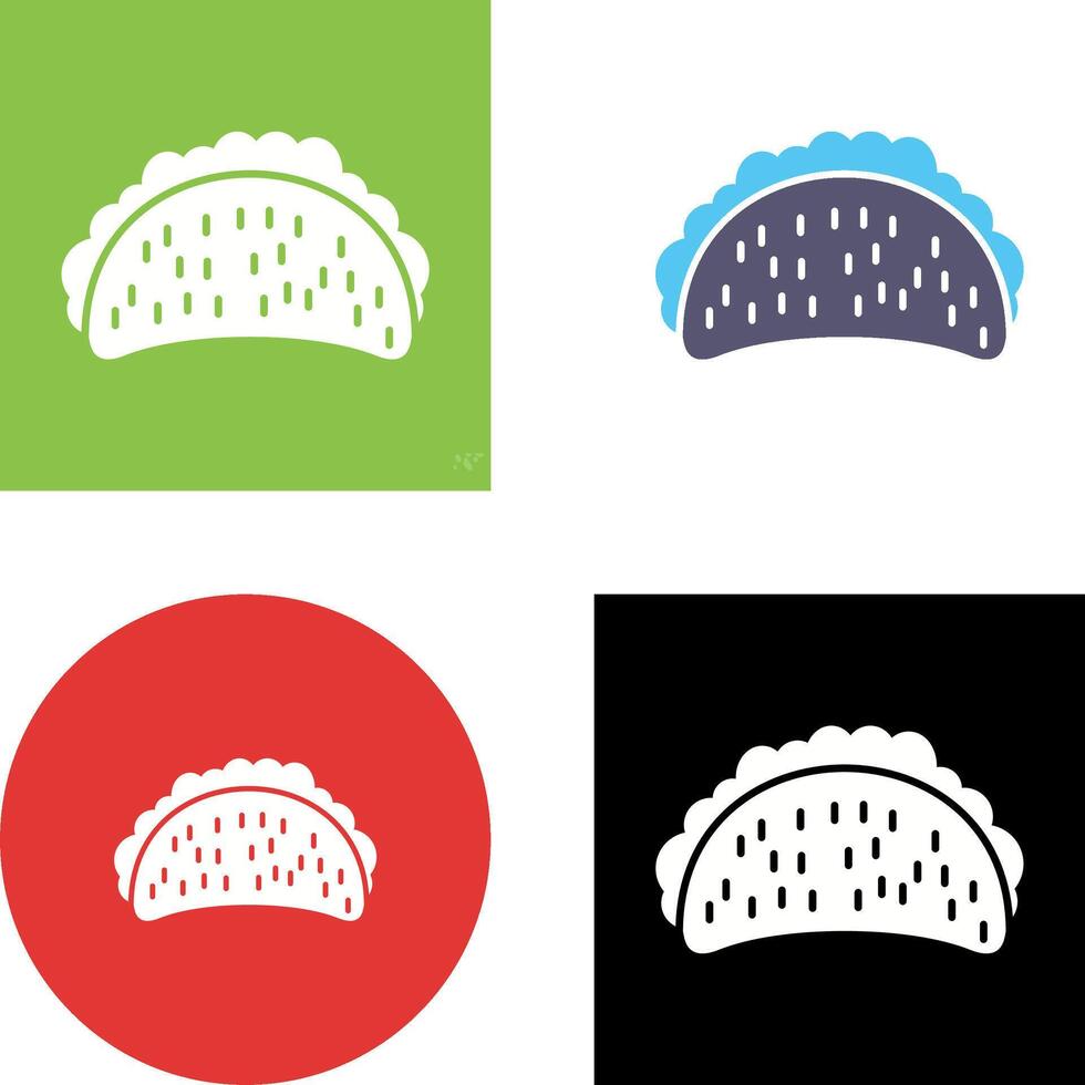 Tacos Icon Design vector