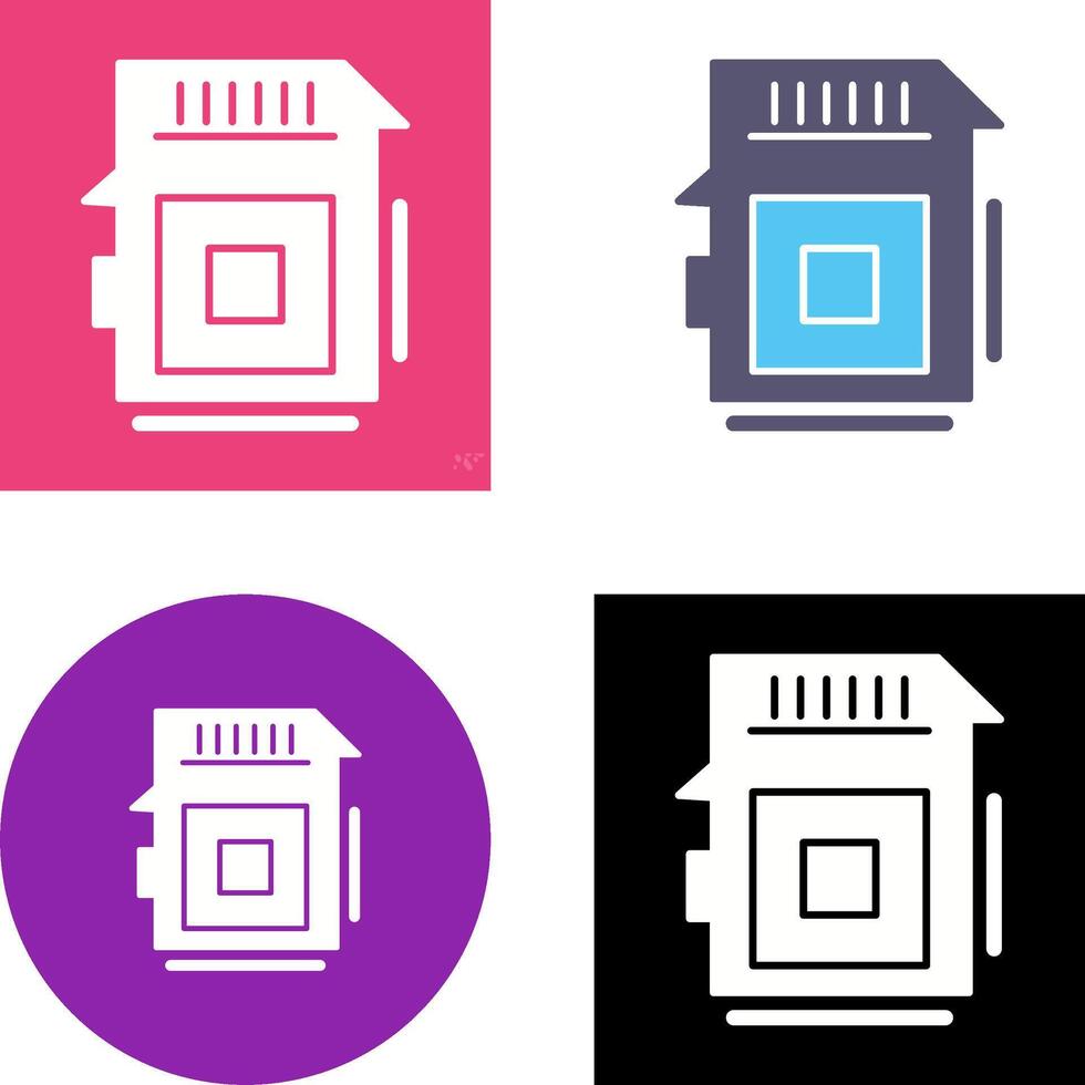 Sd Card Icon Design vector
