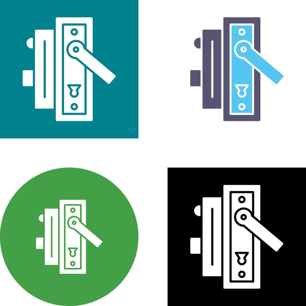 Door Handle Icon Design vector