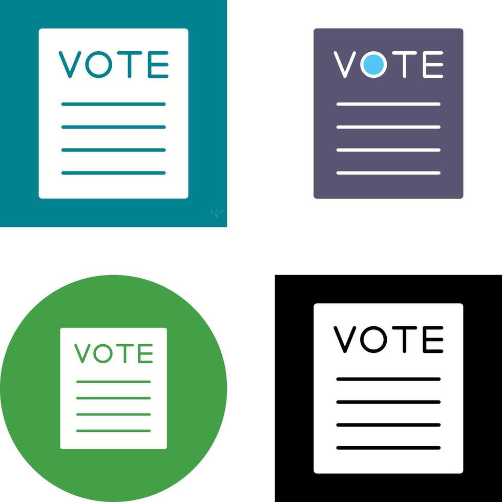 Vote Icon Design vector