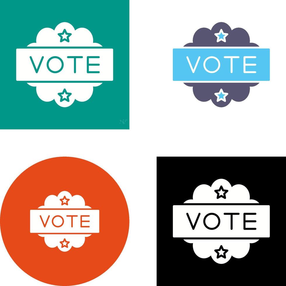 Vote Icon Design vector
