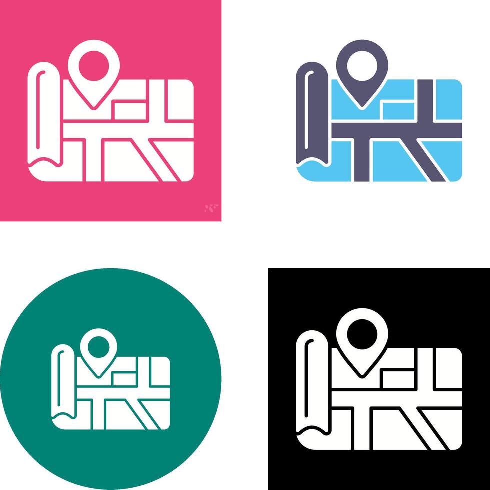 Map Icon Design vector