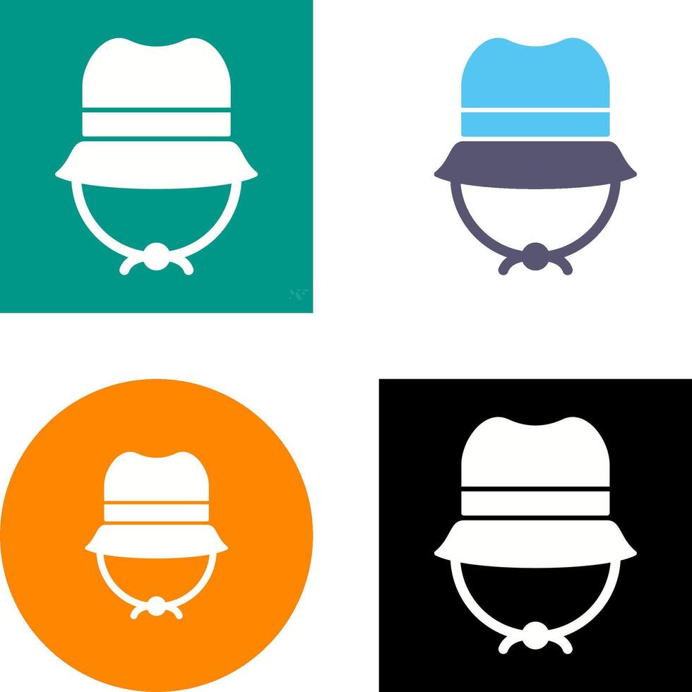 Camping Hat Icon Design vector